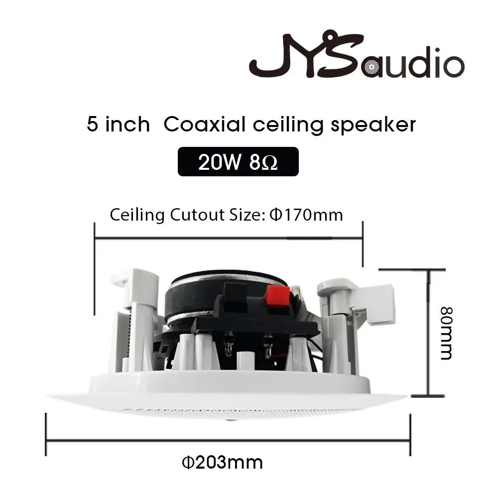 5inch Ceiling Loudspeaker Coxial Wall Speaker professional public address pa system home theater sound system for living room