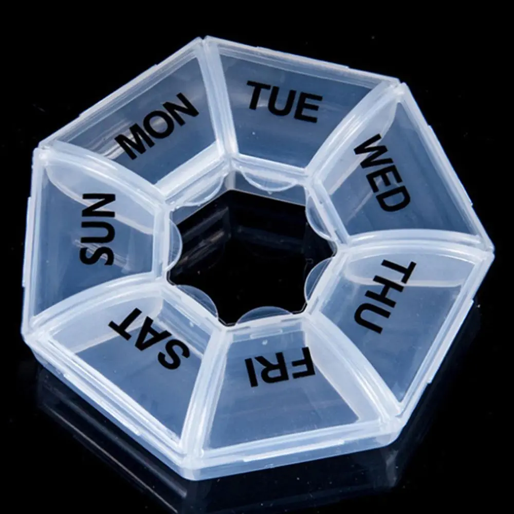 

Convenient Travel Vitamins Tablets Storage Container Pill Dispenser Pill Case Medicine Organizer Weekly Medicine Pill Box