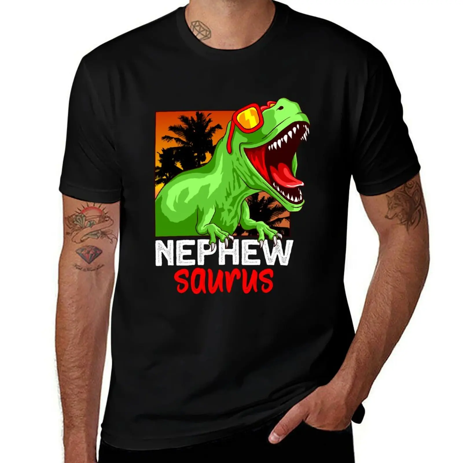 

tyrannosaurus rex Gift Nephewsaurus T-Shirt vintage clothes anime tshirt mens designer t shirt
