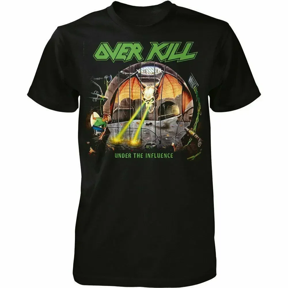 OVERKILL Under the influence Album Tee Men Black Cotton T-shirt S-5XL