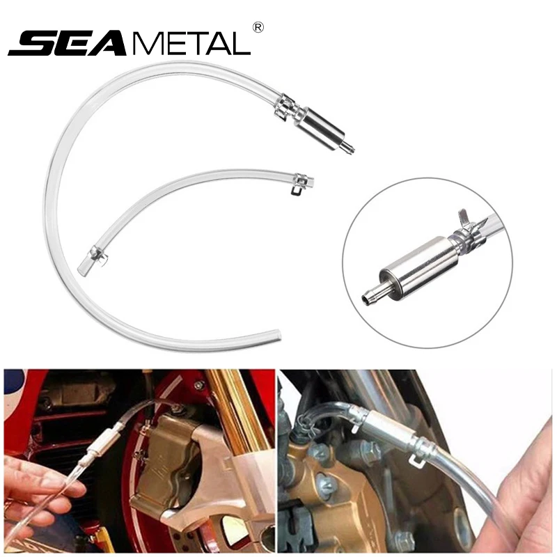 SEAMETAL Hydraulic Clutch One Way Valve Tube Car Clutch Brake Bleeder Hose Bleeding Tool Replacement Adapter Kit Car Accessories