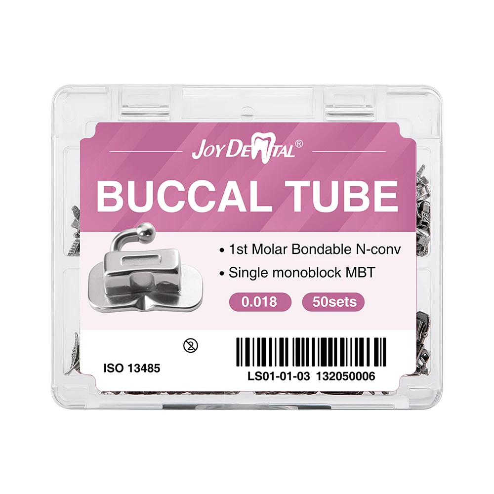 200 Teile/schachtel Dental Kieferorthopädische Bukkalröhrchen Monoblock für 1. Molarenzähne Bondable Nicht-Convertible Roth MBT 0,022 0,018 Zahnmedizin – Detail 1
