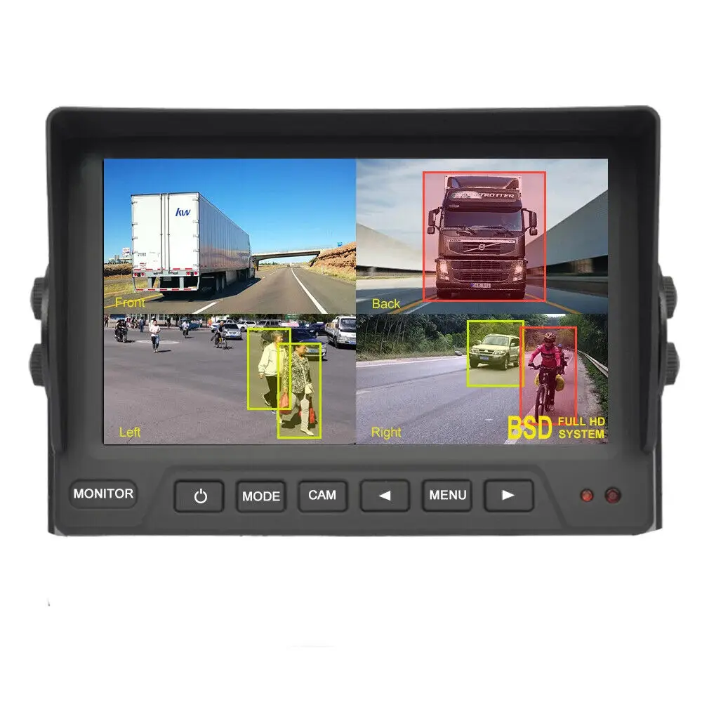 7 Inch System Smart DVR Display  for Vehicle and Pedestrian Detect&Warning