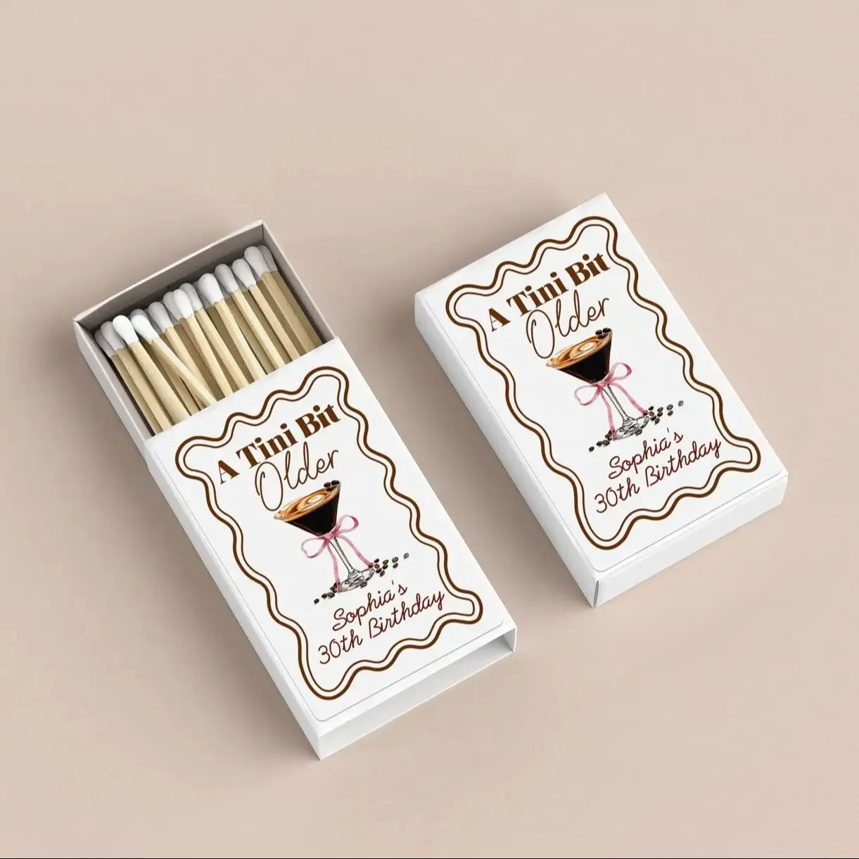 

Специальные спичечные коробки на день рождения/Tini Bit Older MatchBoxes/сувениры для дня рождения/счастливый день рождения спичечная коробка/сувениры для дня рождения