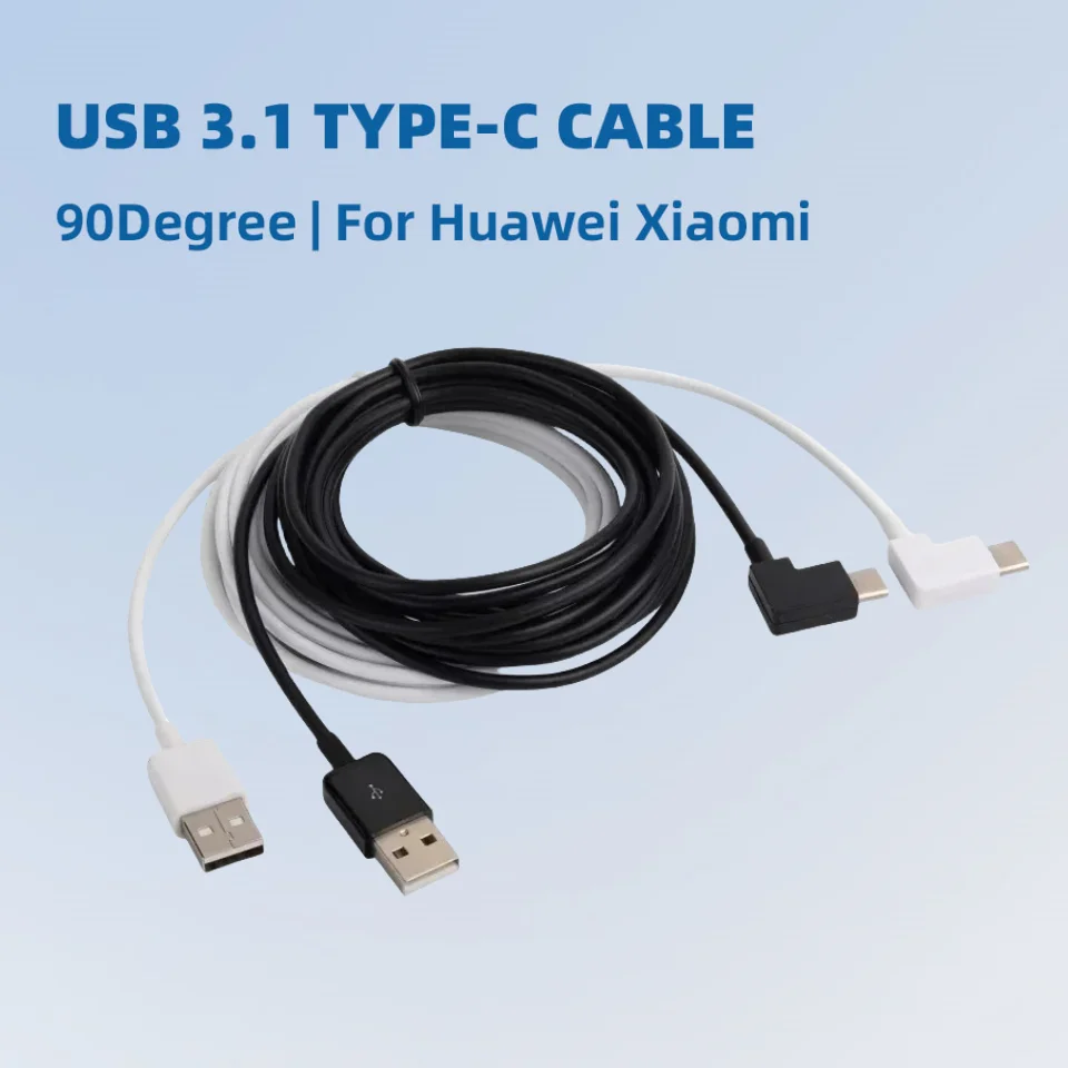 90 ° كابل بيانات USB للهاتف المحمول بزاوية 3.1 Type-C P10 متوافق مع Huawei وXiaomi وSamsung وMeizu #1