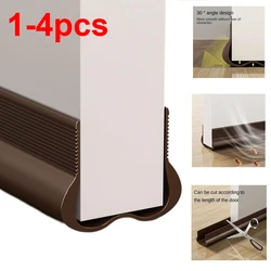 1-4pcs Pvc Double Sided Windproof Seal Strip 93cm Triple Dustproof Door Gap Weather Stripping Snap-in Mount Draft Stopper Strip