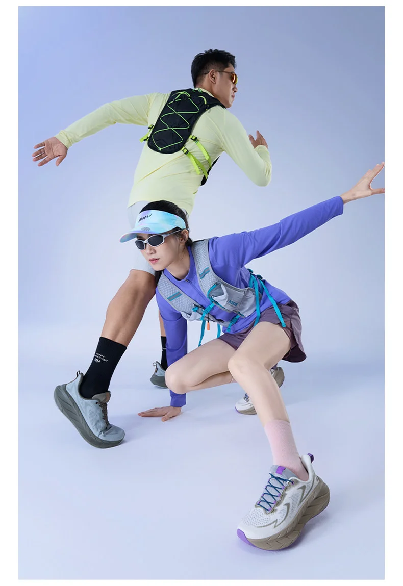 Running Shoes Mens Marathon Sneakers Lace Up Breathable Shockproof Ultra Light Athletic Casual Shoes