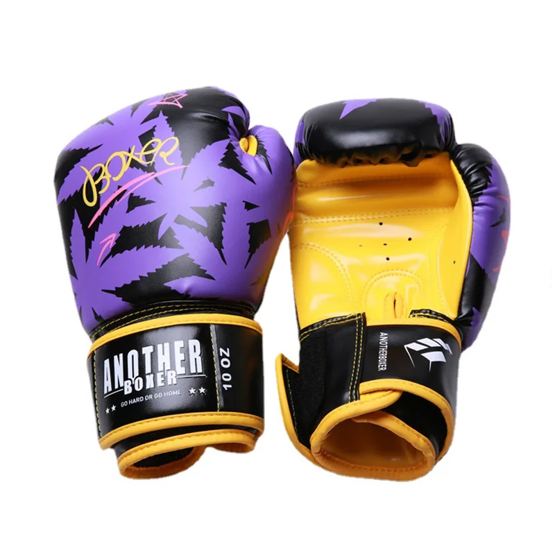 

Profession 4-14oz Boxing Glove High Quality Muay Thai Kickboxing Training Gloves Pu Texture Mma Training Equipment Wholesale