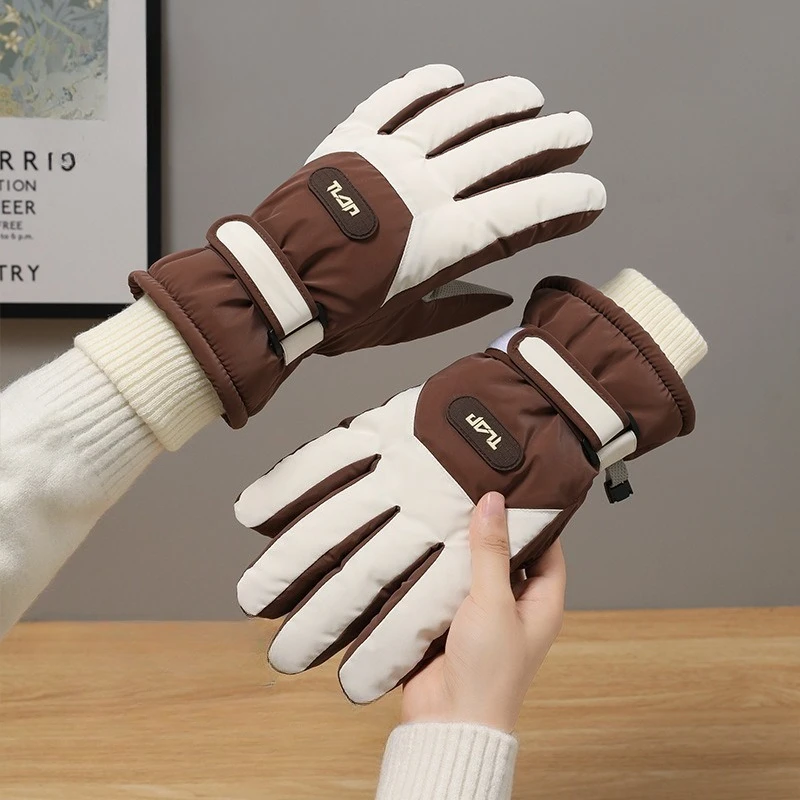 

Children Winter Gloves Thickened Fleece Lined Waterproof Ski Gloves Warm Cold Resistant Outdoor Gear Winter Gifts for Girls