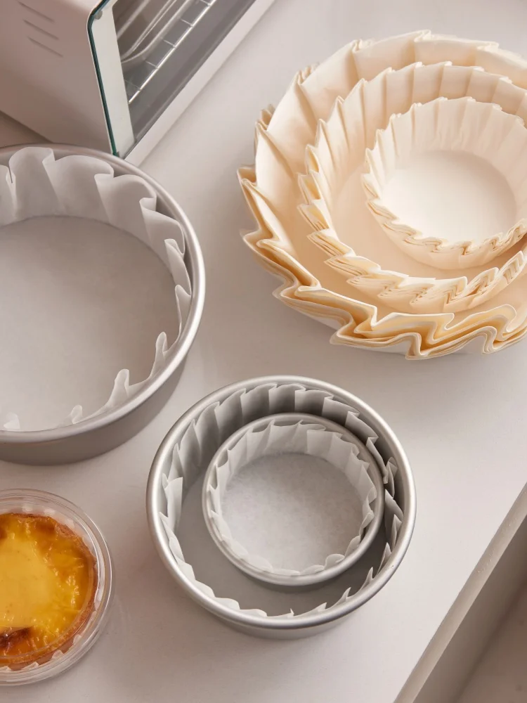 

Bakery Oil Paper for Baking Paing Box Cake Cutting Pad Disposable Baking Tray No Need Paper Support 4/6/8 Inches Size