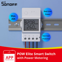 Itead SONOFF POW Elite 16A 20A Wifi Switch Controller Real Time Power Consumption Monitor Measurement e-WeLink For Smart Home