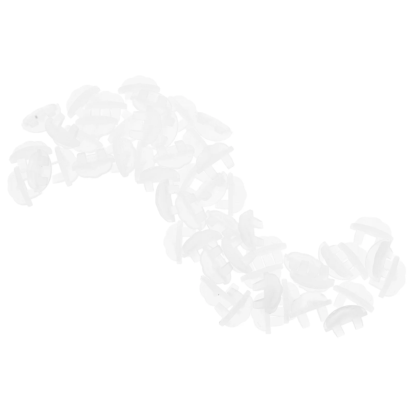 

50Pcs Glass Shelf Brackets Heavy Duty Supports for Bathroom Kitchen Cabinets Glass Retainer Clips Shelf Holders Fixing Hardware