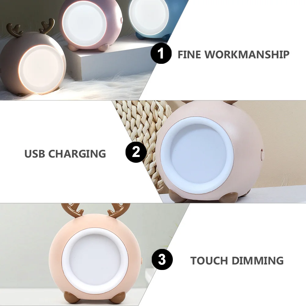 

3D Light Touch-Activated 3 Color Changing Usb Powered Led Lamp For Bedroom Kids Room Home Decor Gift 3D Night Light