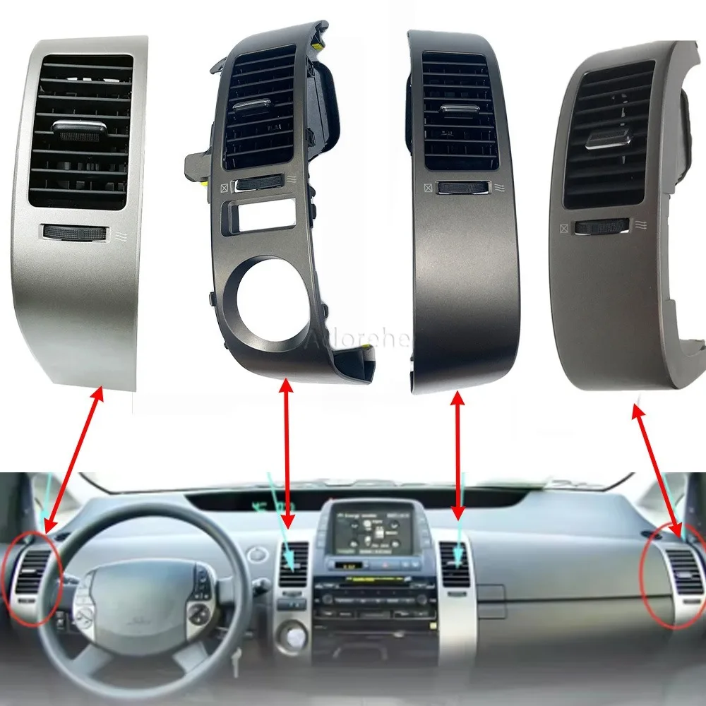 Воздуховоды приборной панели для Toyota Prius 2005-2009 (левый руль), выходные отверстия кондиционера, новые форсунки для подачи воздуха