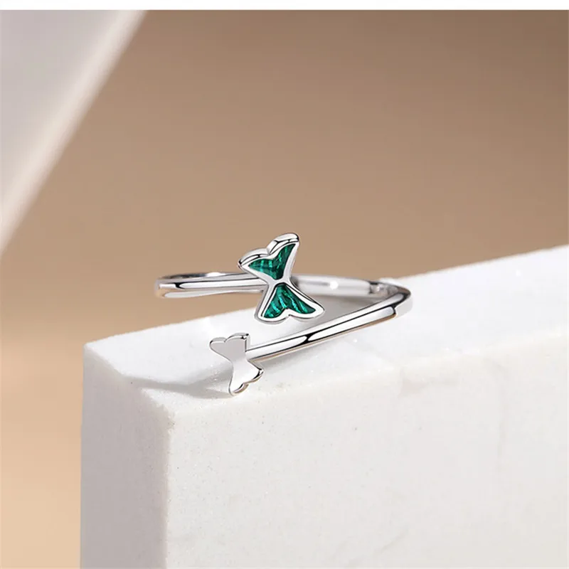 925 Sterling Silver Butterfly Adjustable Rings For Women Wedding Fine Jewelry Gift Accessories Wholesale Argent 925 Jewellery