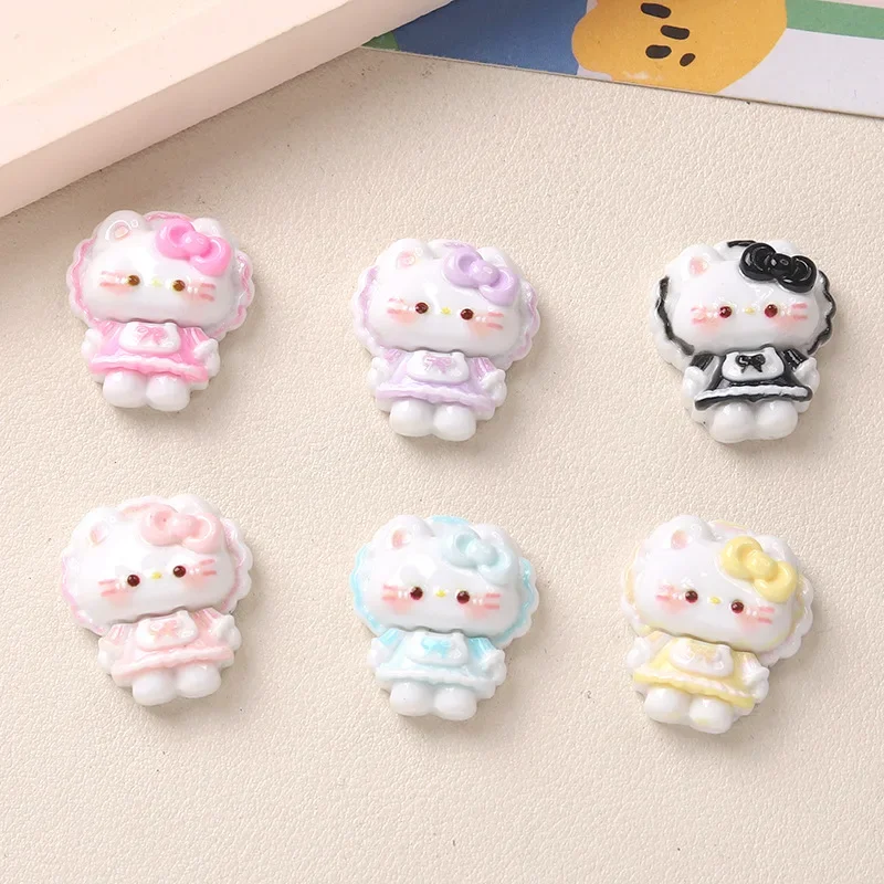 5pcs Campus Kitten cute resin flatback cabochons for diy jewelry making carfts supplies resin charms