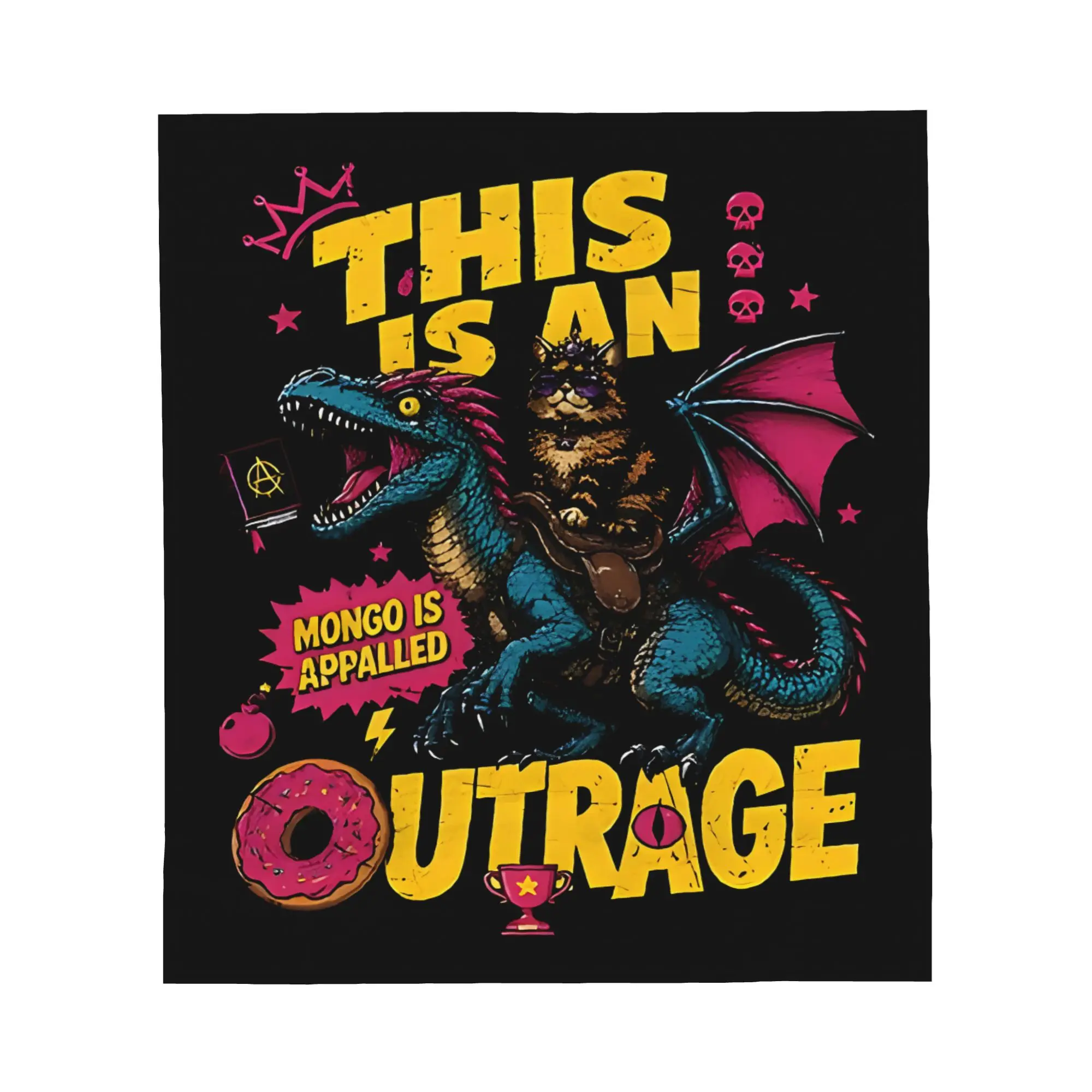 1PC This Is An Outrage, Dungeon Crawler Carl Blanket Throw Super Cosy Plush Living Room Sofa