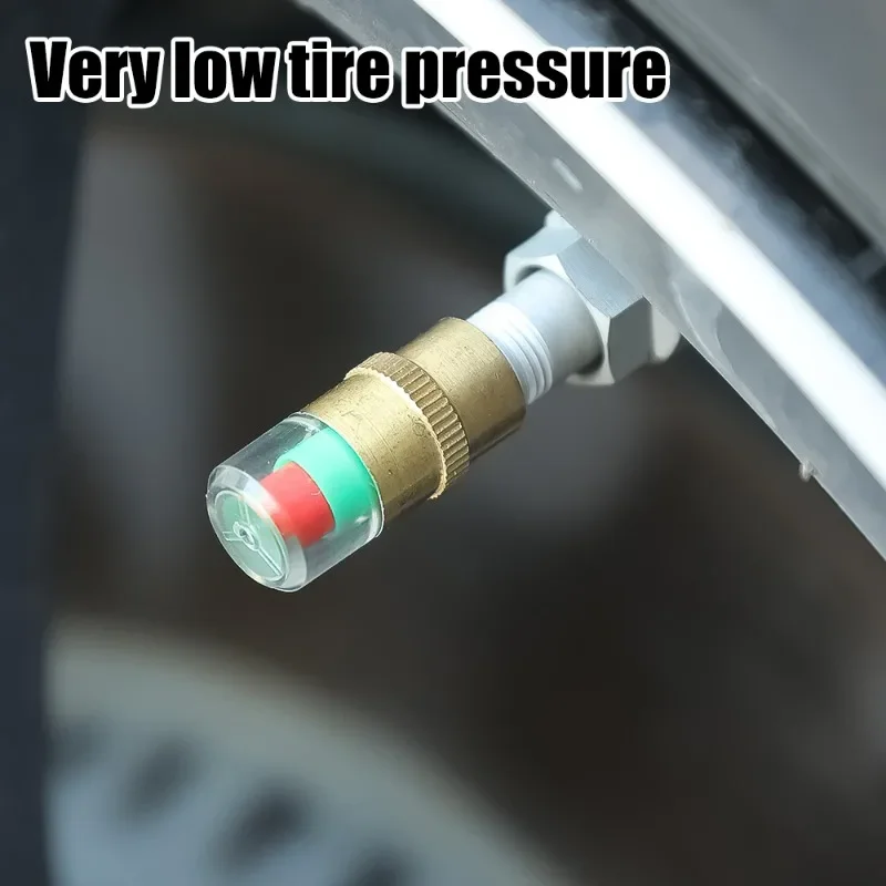 Car Tire Pressure Indicator Tire Pressure Gauge Indicator Alert Monitoring Valve Cap Sensor External Valve Detection Monito