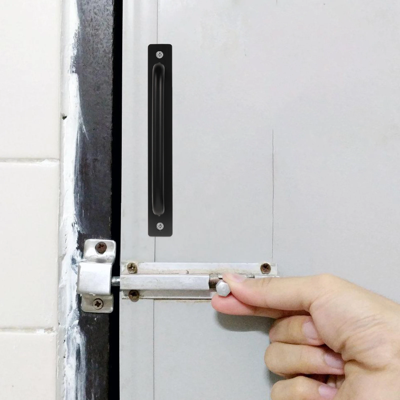 

2pcs Aluminum Alloy Replacement Barn Handle Kitchen Unit Handles Bathroom Pulls Gate Hardware Interior Handle Bedroom Door