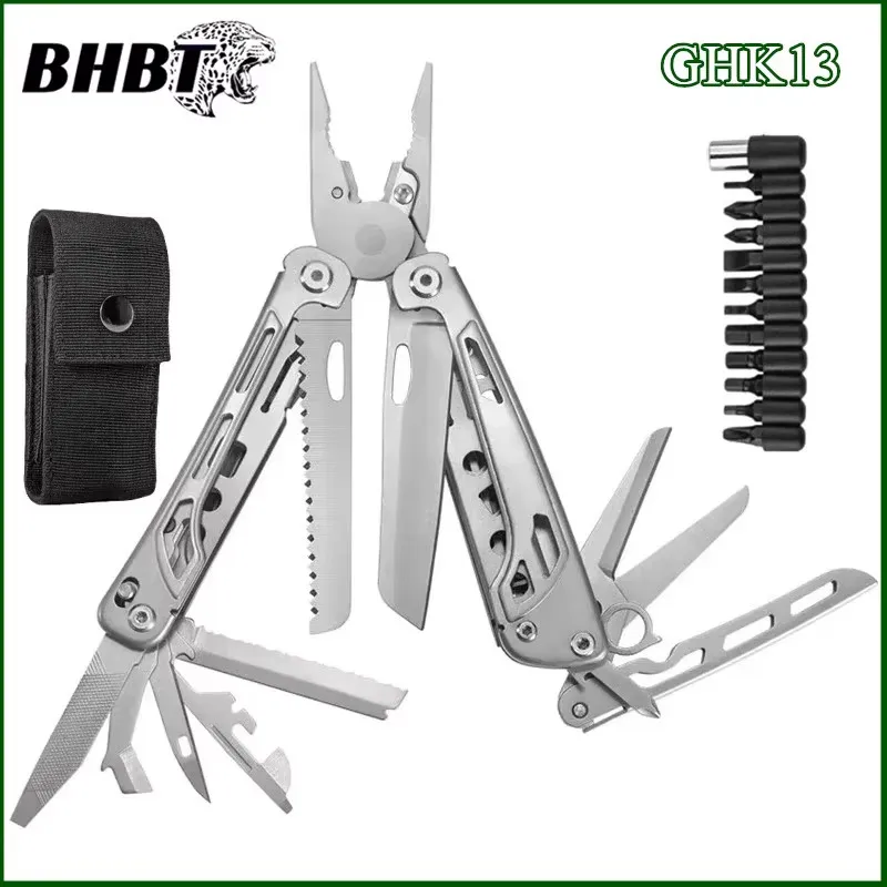 

BHBT Multi-tool Pliers Outdoor Camping Survival Multitool Pocket Knife Multipurpose Folding EDC Tool
