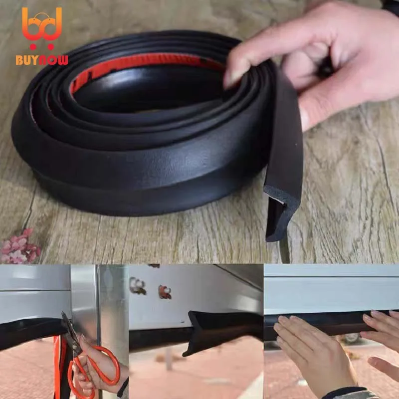 Garage rolling gate bottom sealing strip door side bottom waterproof rubber dust-proof anti rat door god stopper