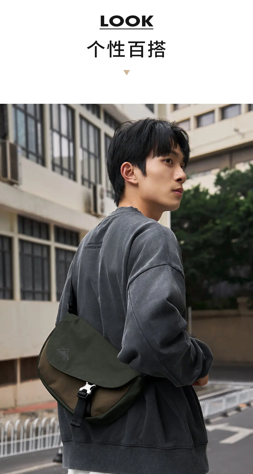 MOYYI Lightweight Messenger Bag For Men Casual Anti Theft Pocket YKK Zipper Water Resistant Oxford Crossbody Bag For Commuter