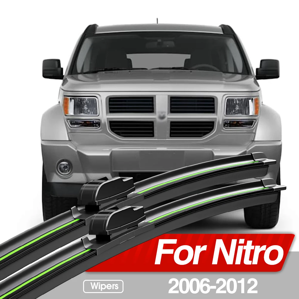 

For Dodge Nitro 2006-2012 Front Windshield Wiper Blades 2pcs Windscreen Window Accessories 2007 2008 2009 2010 2011