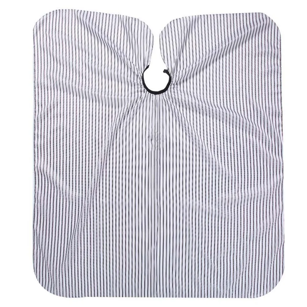 Salon Use Waterproof Hair Cutting Cape Nylon Material Stripe Design Hairdressing Gown Anti Static Barber Apron For Hairdressers