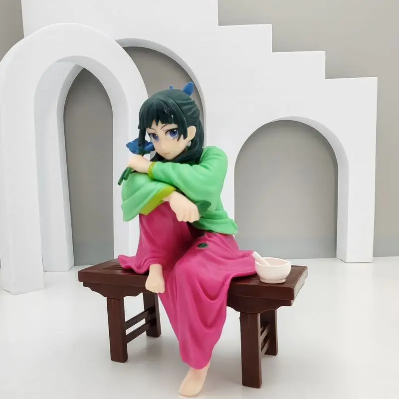 15cm 구스리야 노 히토리고토 마오마오 애니메이션 소녀 피규어 9cm 약사의 일기 진시/마오마오 액션 피규어 모델 인형 장난감 선물