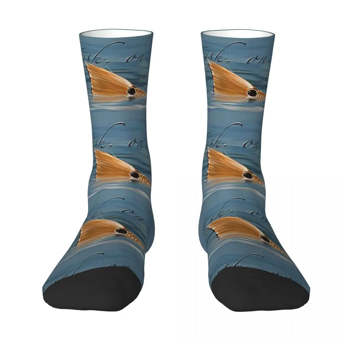 Redfish Fisherman Fishing Socks Hiking 3D Print Boy Girls Mid-calf Sock