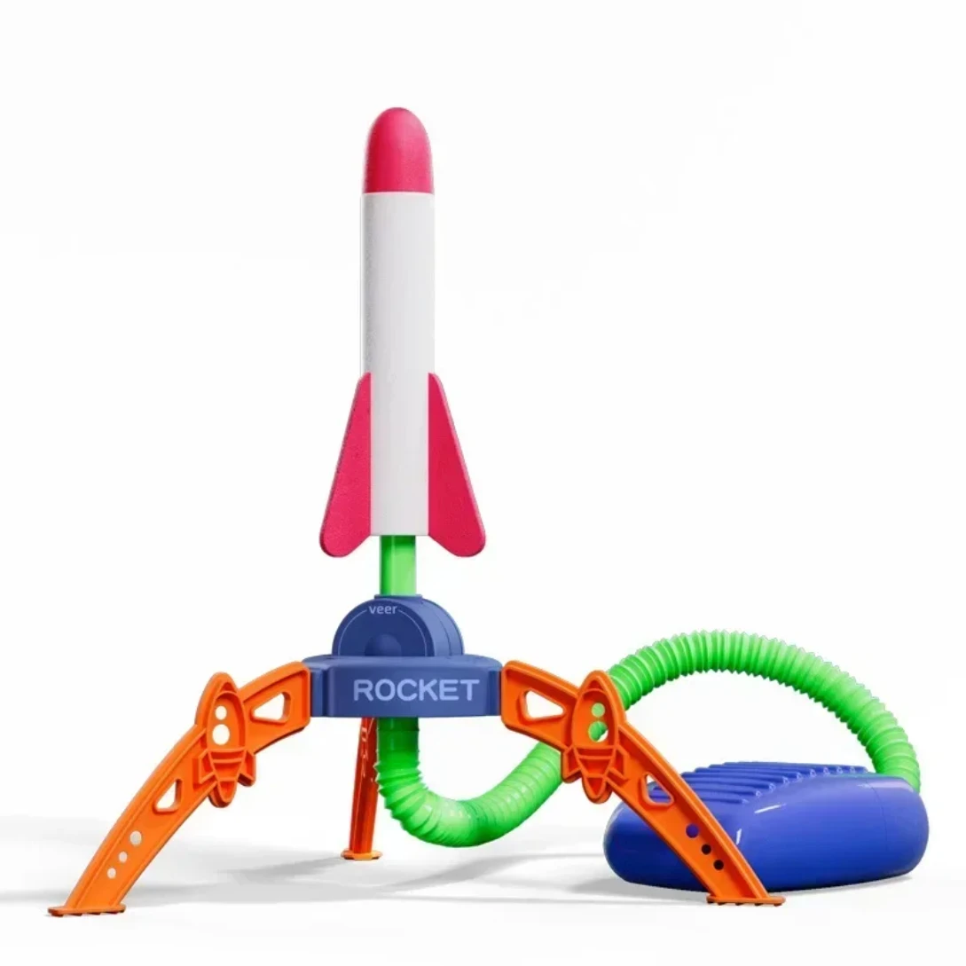 NBNB Children Feet Jumping Into The Sky Launching Rocket Outdoor Toys Puzzle Ejection Flying Rocket Games Toys for Kids Gift