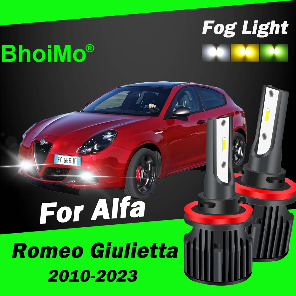 

BhoiMo For Alfa Romeo Giulietta 2010 - 2023 Front Fog Light Bulb Led 2013 2014 2015 2016 2017 2018 2019 2011 2012 Car Lamps Auto