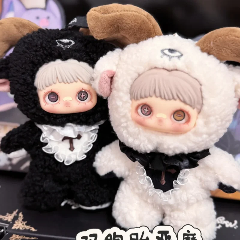 Meimei Dark Forest Halloween صندوق أعمى ألعاب من نسيج مخملي دمية لطيفة للفتيات شنطة هدايا حلية ساحرة شخصية قابلة للجمع