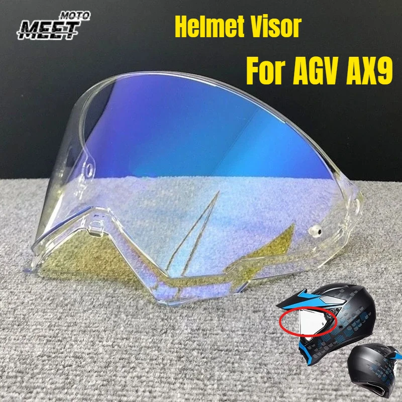

Motorcycle Helmet Visor Replacement Face Shield for AGV AX9 AX-9 Helmet Lenses Motorcycle Rally Off-road Helmet Visor