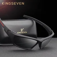 Gafas de Sol Polarizadas UV400 KINGSEVEN de Moda para Hombre, Gafas de Sol de Diseño de Marca de Lujo Vintage para Ciclismo y Conducción