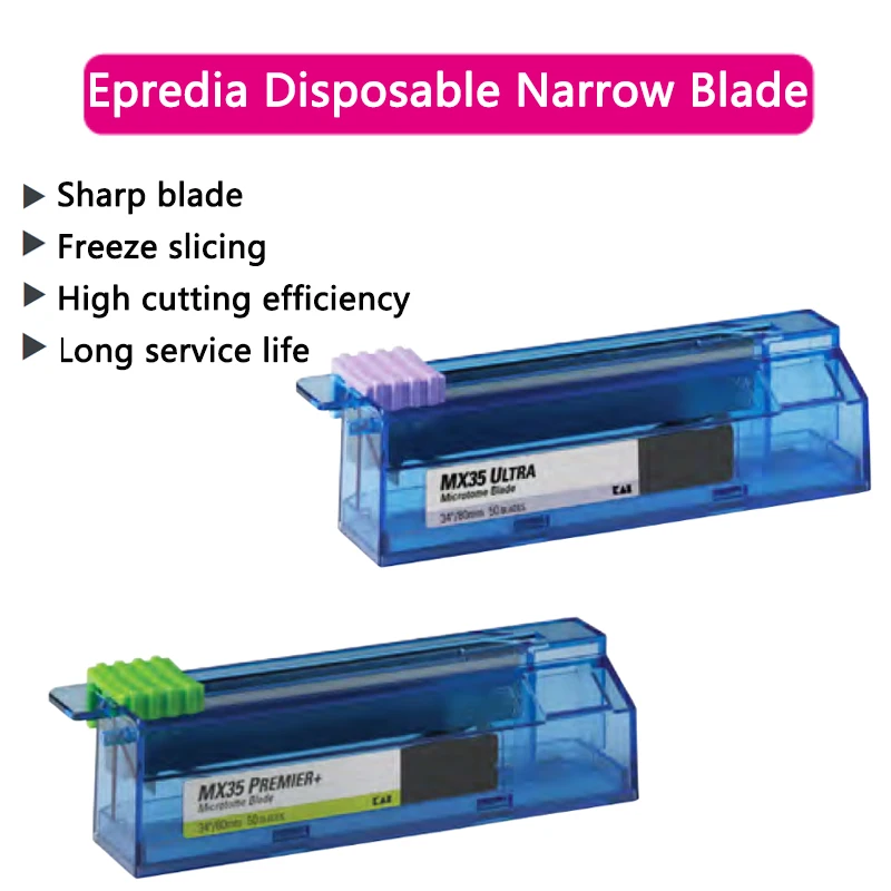

Одноразовые узкие лезвия Epredia MX35 Ultra/Premier+ для всех типов тканевых образцов, 50 шт./упаковка