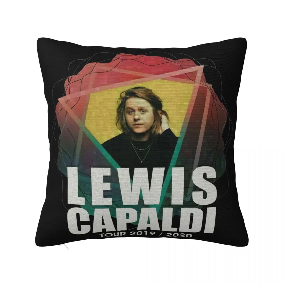 Rare Lewis Capaldi Tour 2019 2020 Tour Date Logo On Swea M 3Xl Women Men Pillow Case