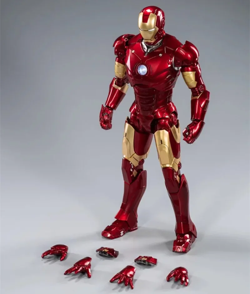 36cm Iron Man Mk3 Marvel oryginalny duży rozmiar 14 cali średni blask wspólne ruchome figurki Anime edycja pamiątkowa zbieraj zabawki