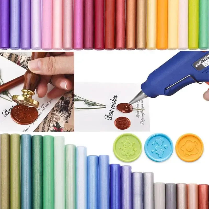 Melt Sealing Wax Stick Gun Custom Stamp Wedding Party Invitation Fashion Gift Decoration Sealing Wax Seals Seal Supplies Arts