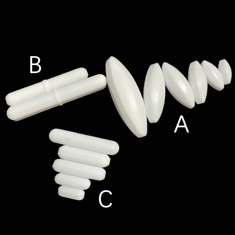 Barra agitadora magnética para laboratorio, mezclador de PTFE de tamaño mixto, tipo A, tipo B, tipo C, 1 piezas