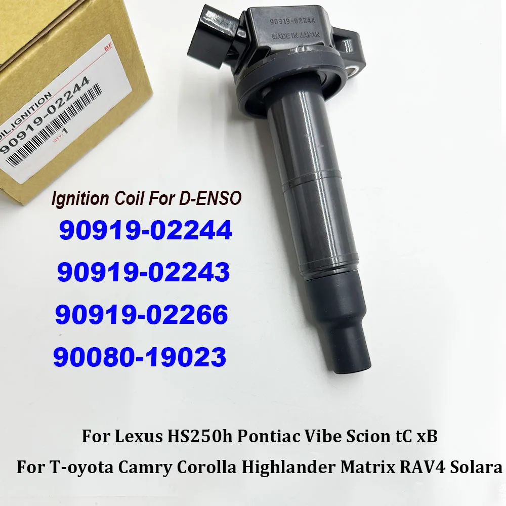 Ignition Coils 90919-02244 90919-02266 9091902244 673-1307 For L-exus HS250h Pontiac Vibe Scion tC xB Camry Corolla Highlander