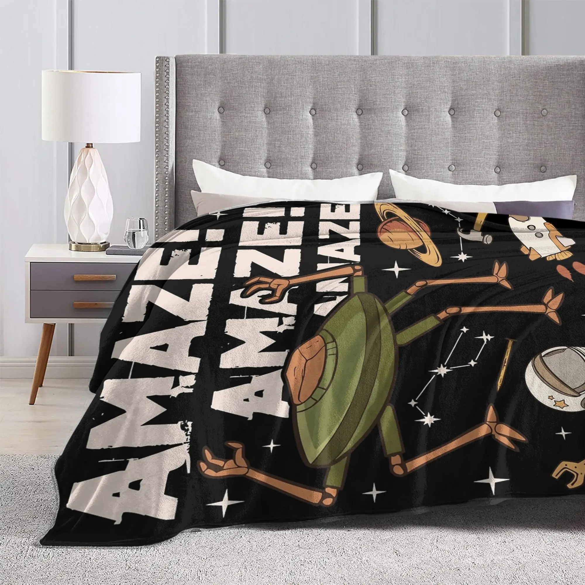 Rockys Amaze Amaze Amaze Project Hail Mary Movie Blanket  Flannel Vintage Warm Throw Blanket for Bedspread Spring/Autumn