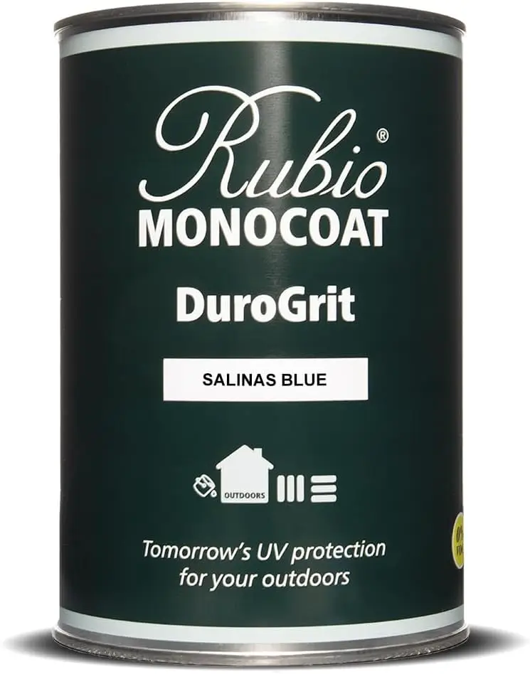 ogrit Outdoor Wood Oil, Stain & Sealer, 150 Ft² - Salinas Blue | 1 Layer, Uv Protection For Deck, Fence & Furniture | 1 L