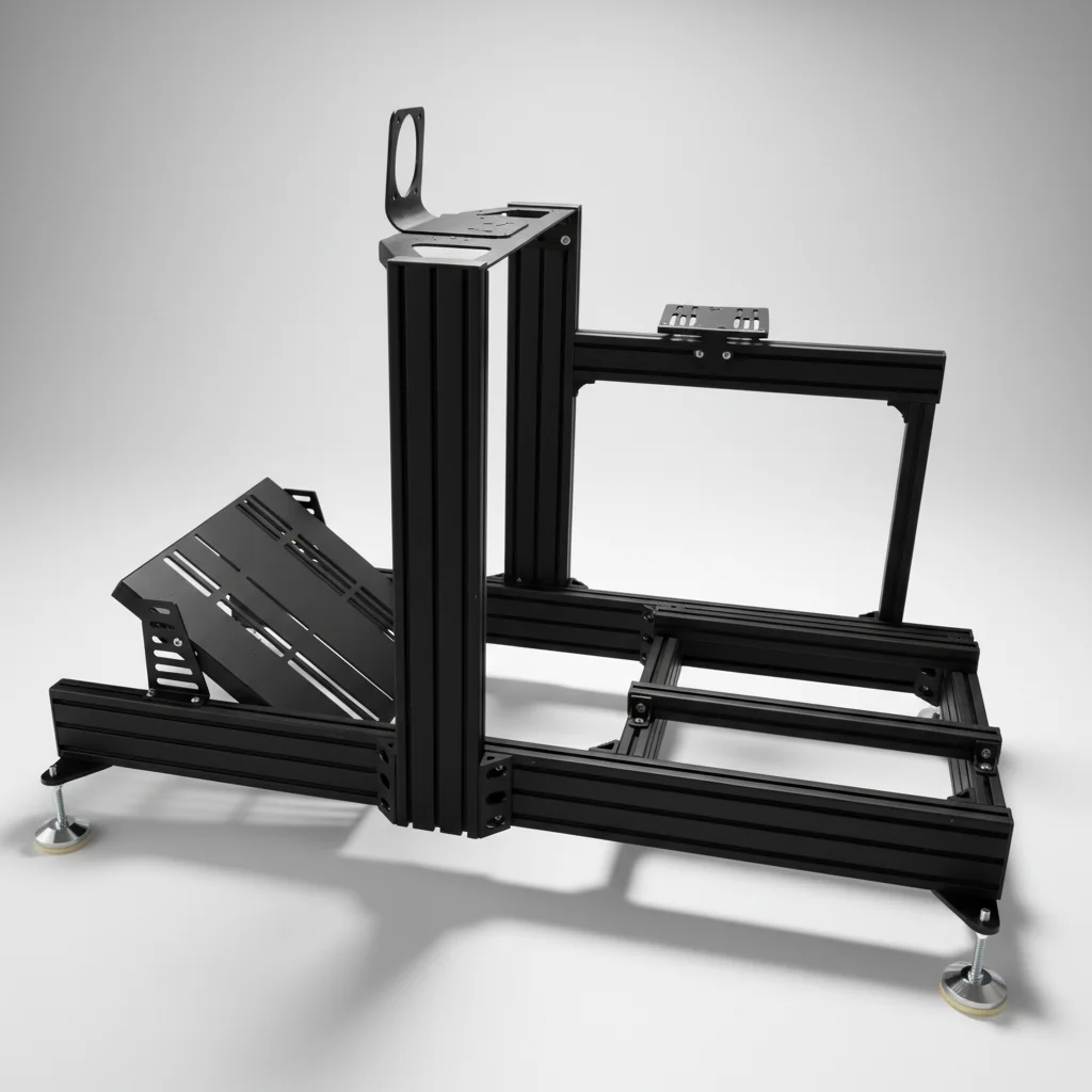 Heavy Duty Custom Aluminum Profile 40120 Sim Racing Cockpit Frame Gaming Driving Seat Racing Simulator Cockpit For Real Driving