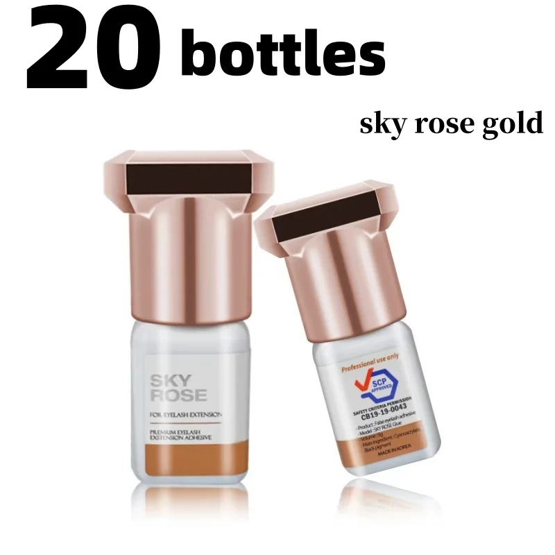 Original Korea Sky Rose Glue  1-2s Quick Dry Eyelash Extensions Strongest Adhesion Glue Lasting 8 Weeks  Makeup Tools Wholesale