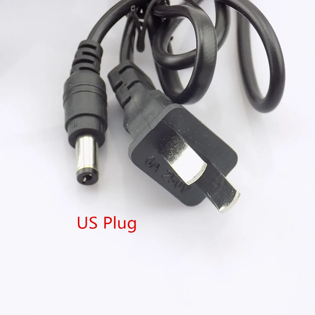 CCTV Camera Adaptador de Alimentação, Outdoor Carregador Adaptador impermeável, UE, EUA Plug para câmera de vídeo CCTV, AC DC, 12V, 2A, 2000ma