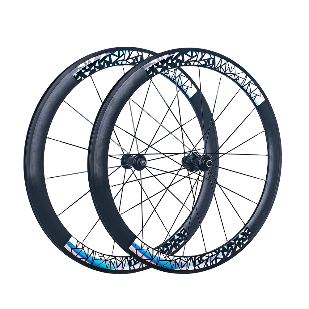 Neuer 700C 30/40/50mm Rennrad-Laufradsatz aus Aluminium mit Clincher-Felge, V-Bremse, Scheibenbremse, Steckachse und Center-Lock-Naben – Detail 23