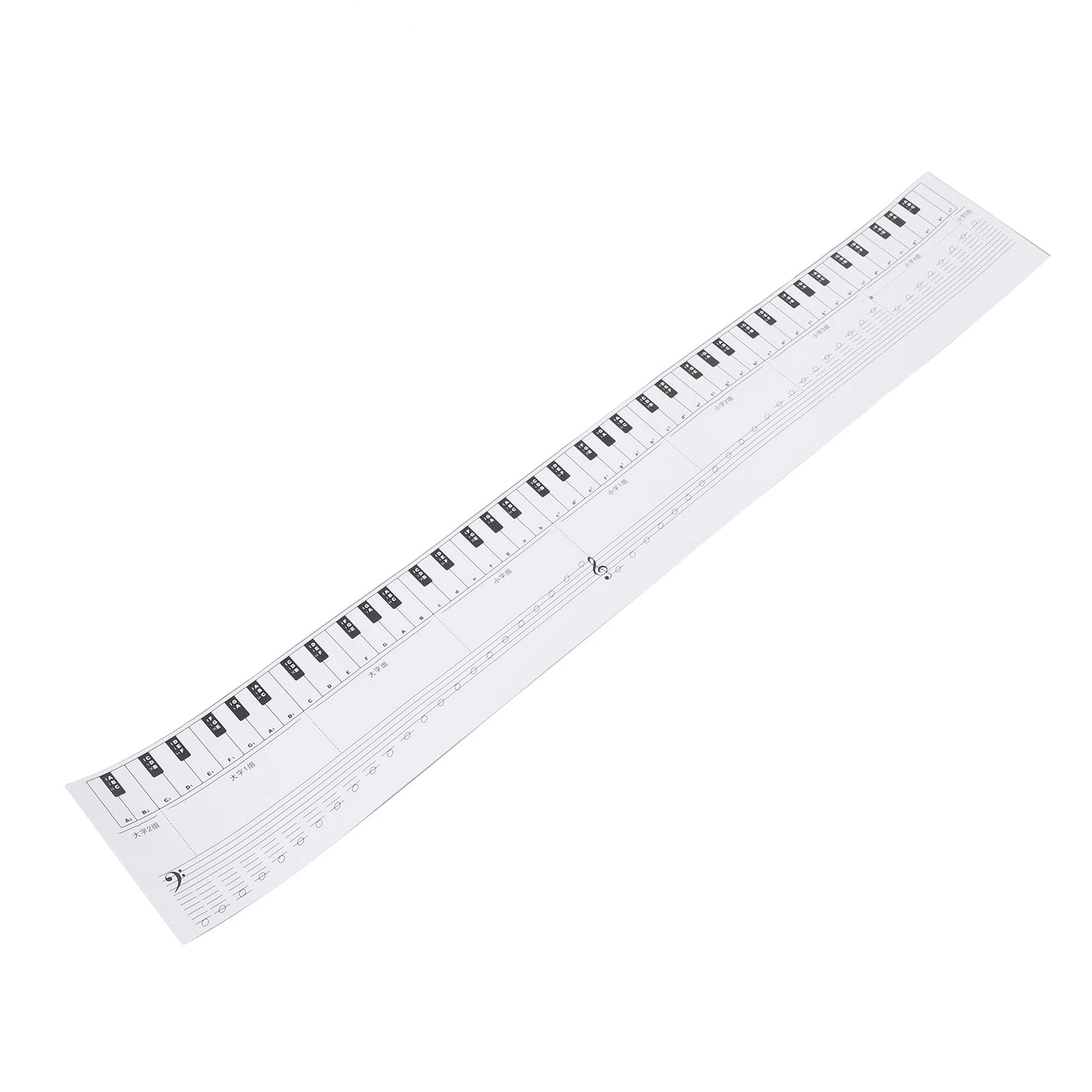 88 Key Piano Keyboard Exercise Note Chart Fingering Practice Label Music Notation Guide Chart for Beginners and Students
