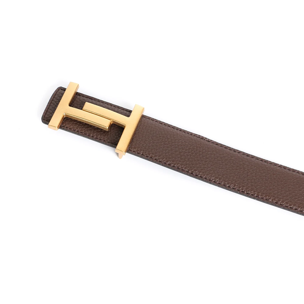 Rindsleder Luxus Designer Marke Taille Gürtel Männer Geschenke Hohe Qualität Frauen Echte Echtes Leder Kleid Strap für Jeans Bund Grau – Detail 9
