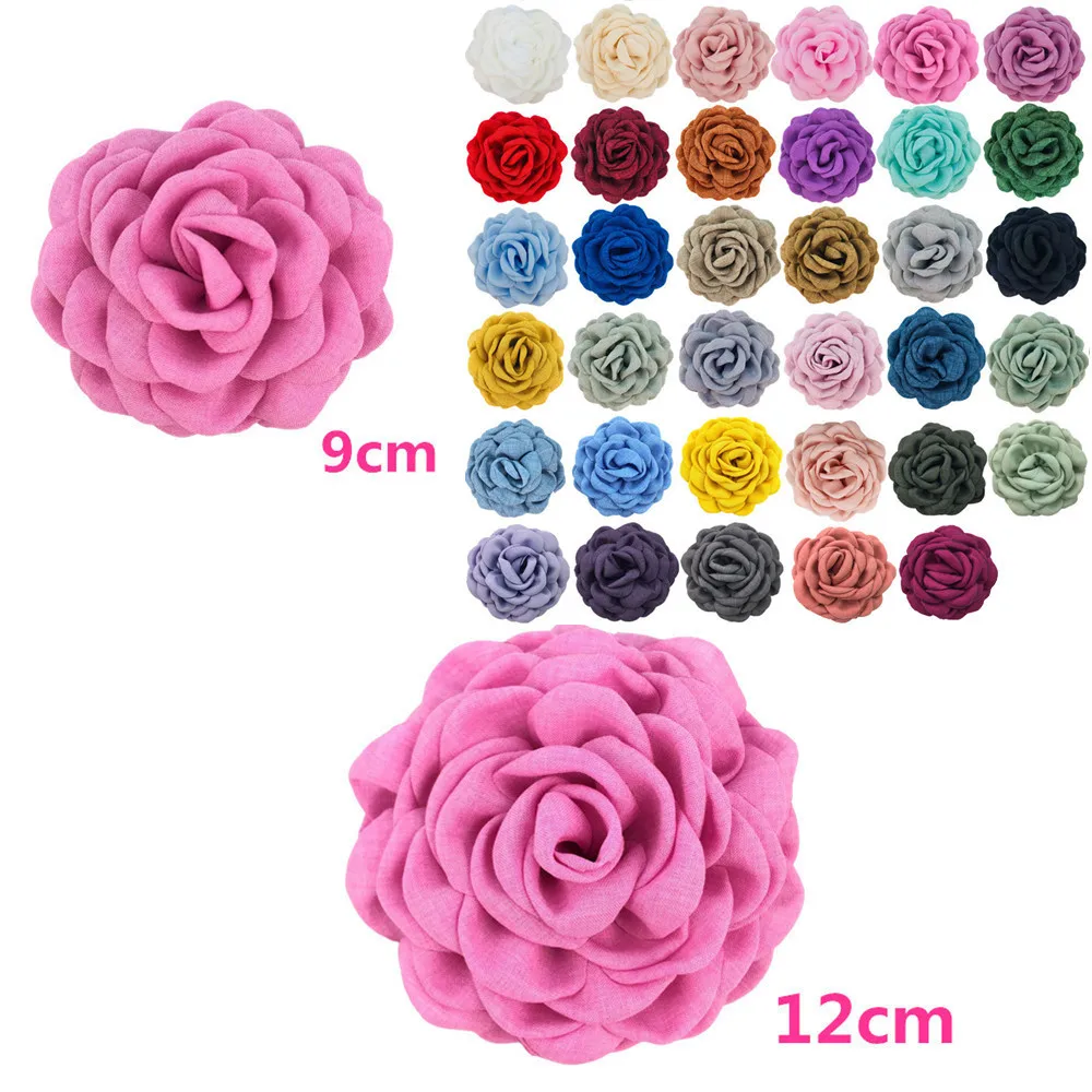 

300pcs 9cm Internet Celebrity Same Style Baked Edge Hair Grab Flower 12cm Lelisi Burnt Edge Flower Can Be Paired With Brooch Hai